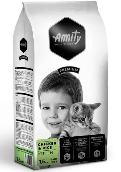 Premium kitten chicken and rice food 